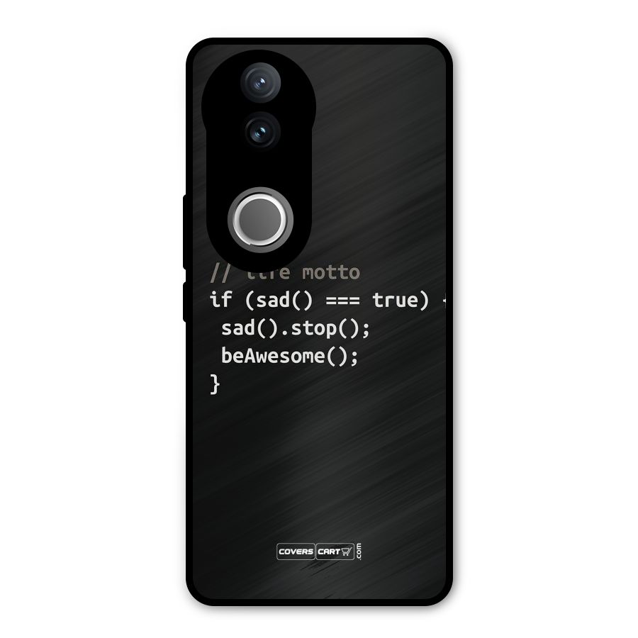 Programmers Life Metal Back Case for Vivo V50