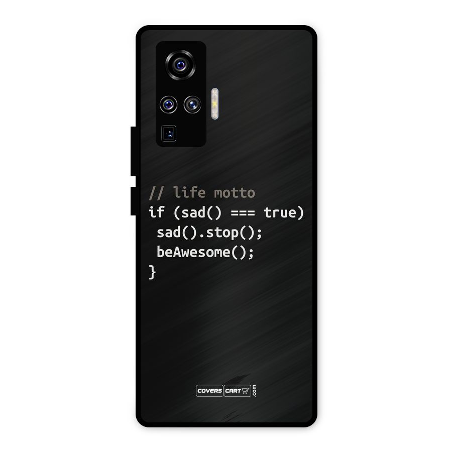 Programmers Life Metal Back Case for Vivo X50 Pro