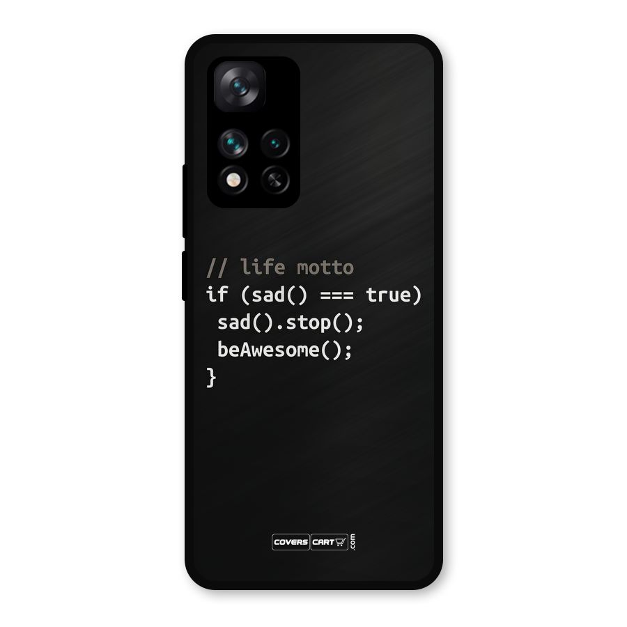Programmers Life Metal Back Case for Xiaomi 11i 5G