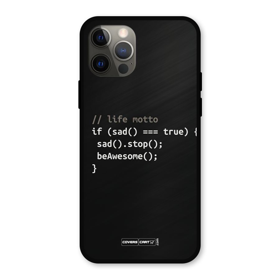 Programmers Life Metal Back Case for iPhone 12 Pro