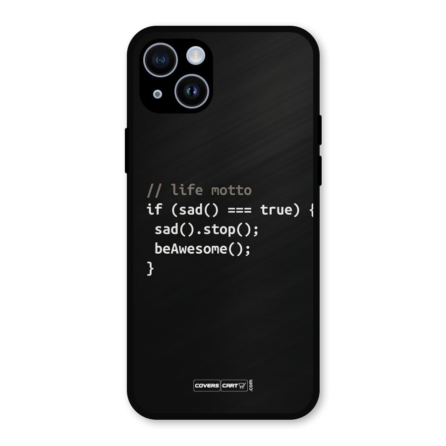 Programmers Life Metal Back Case for iPhone 14