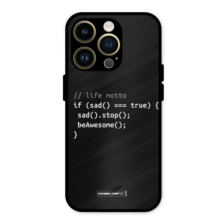 Programmers Life Metal Back Case for iPhone 14 Pro