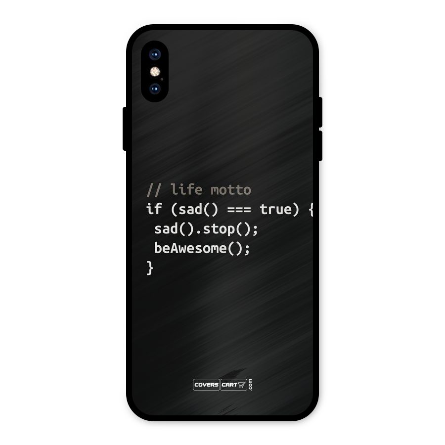 Programmers Life Metal Back Case for iPhone XS Max