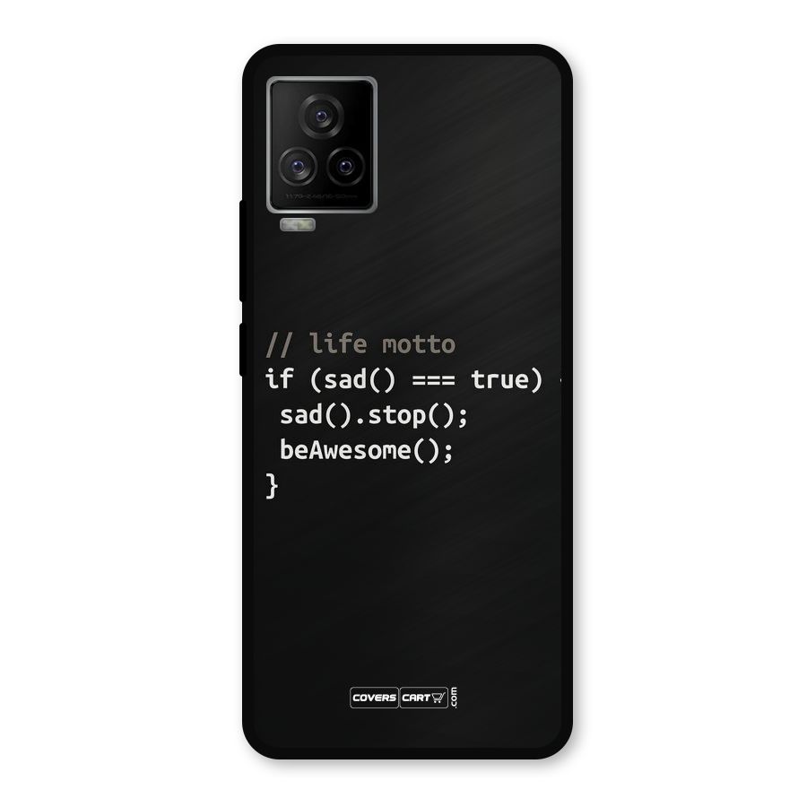 Programmers Life Metal Back Case for iQOO 7 Legend 5G