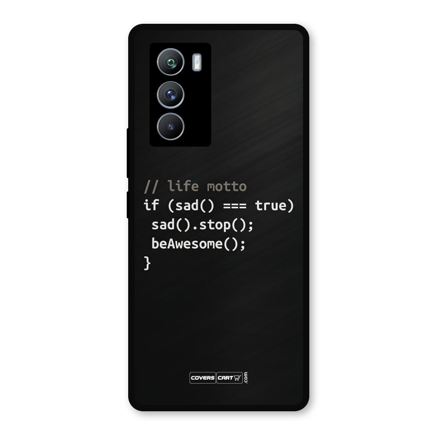 Programmers Life Metal Back Case for iQOO 9 SE