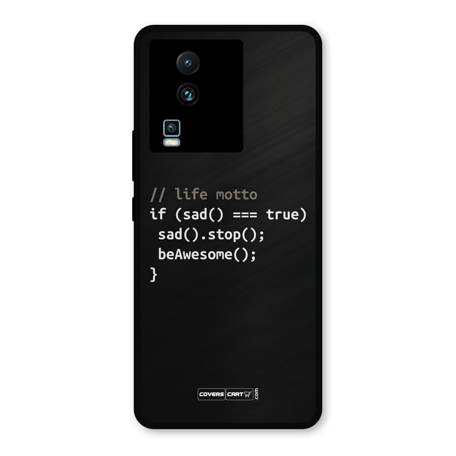 Programmers Life Metal Back Case for iQOO Neo 7 Pro