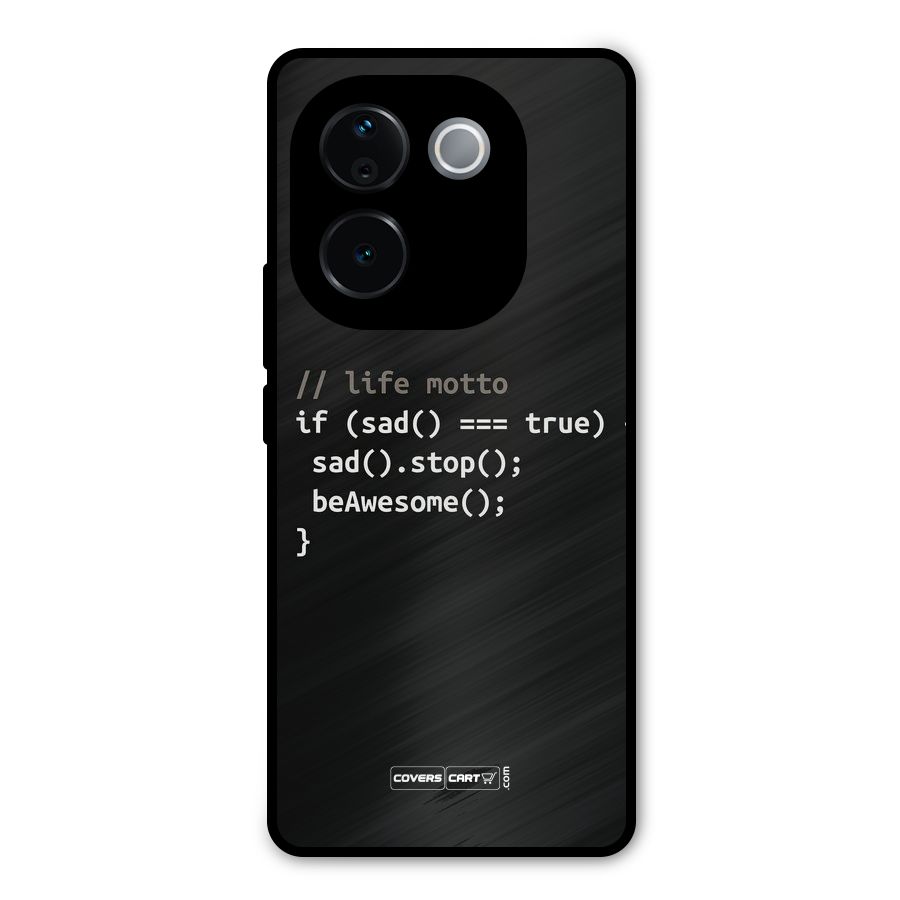 Programmers Life Metal Back Case for iQOO Z9s Pro