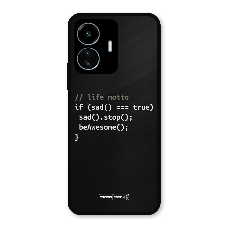 Programmers Life Metal Back Case for vivo iQOO Z6 Lite 5G