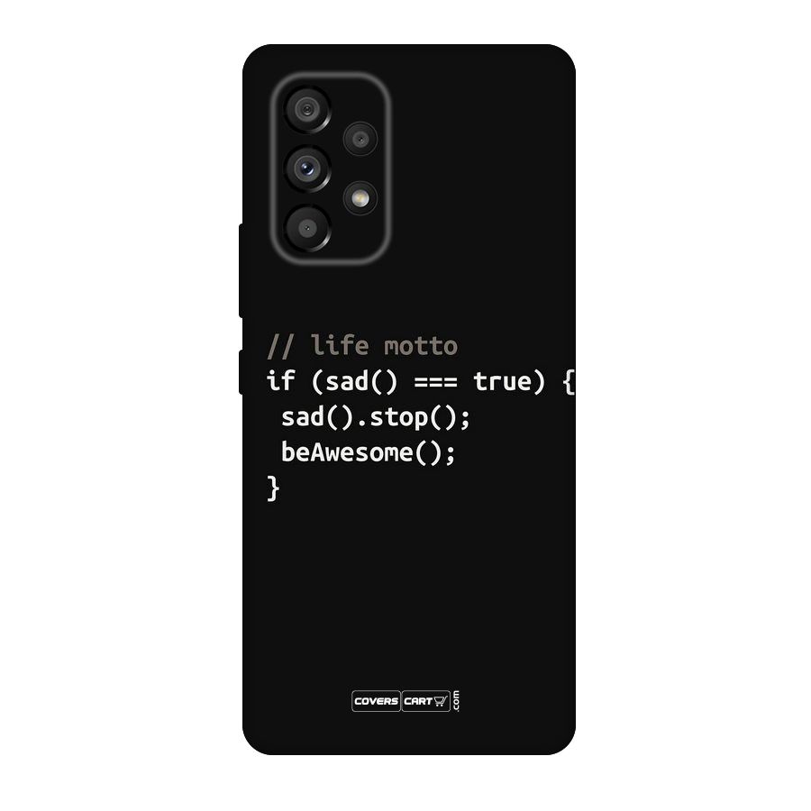 Programmers Life Original Polycarbonate Back Case for Galaxy A53 5G