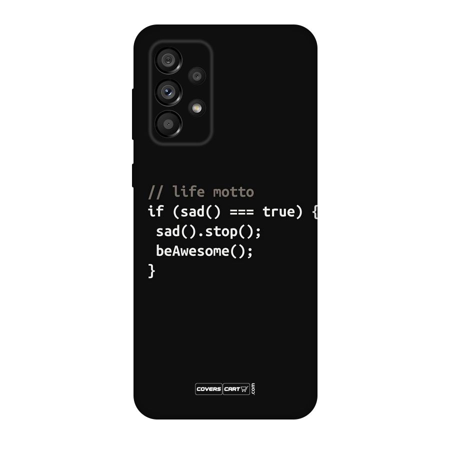 Programmers Life Original Polycarbonate Back Case for Galaxy A73 5G