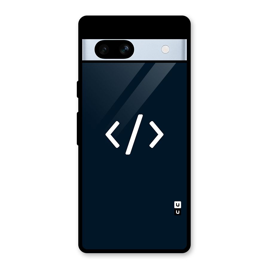 Programmers Style Symbol Glass Back Case for Google Pixel 7a