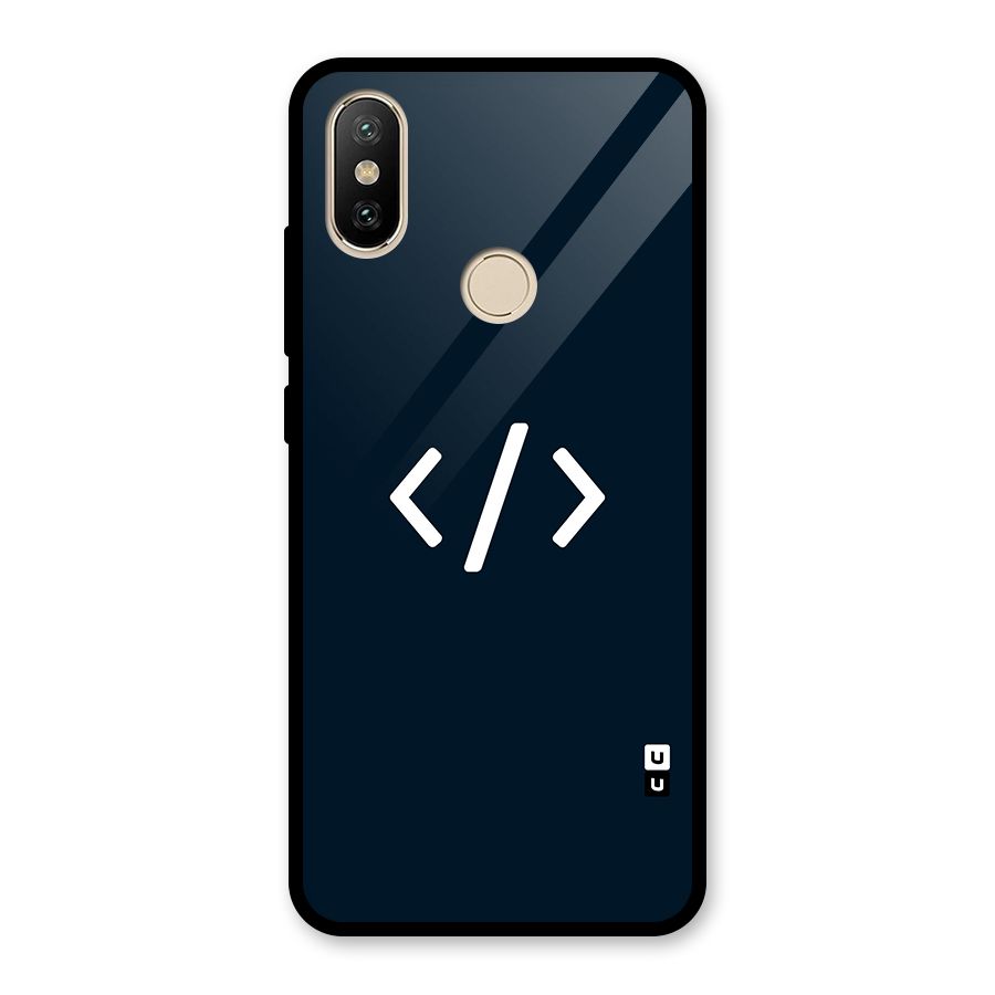 Programmers Style Symbol Glass Back Case for Redmi A2