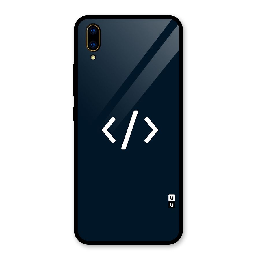 Programmers Style Symbol Glass Back Case for Vivo V11 Pro