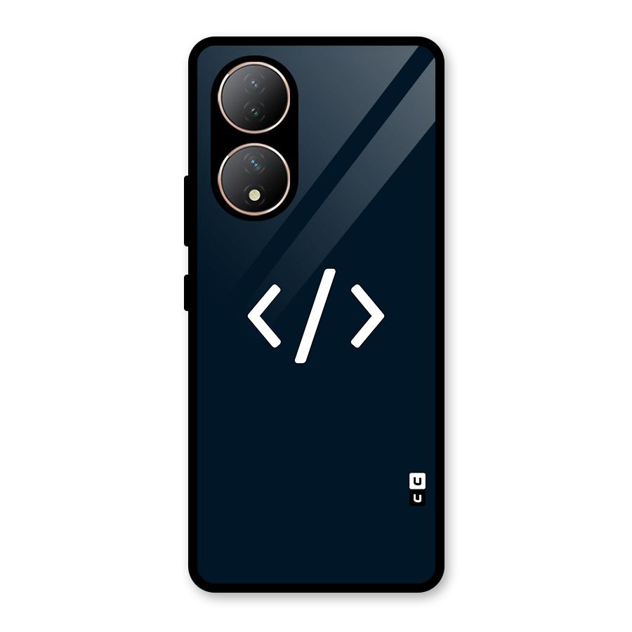 Programmers Style Symbol Glass Back Case for Vivo Y100A