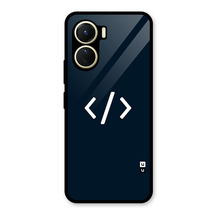 Programmers Style Symbol Glass Back Case for Vivo Y16
