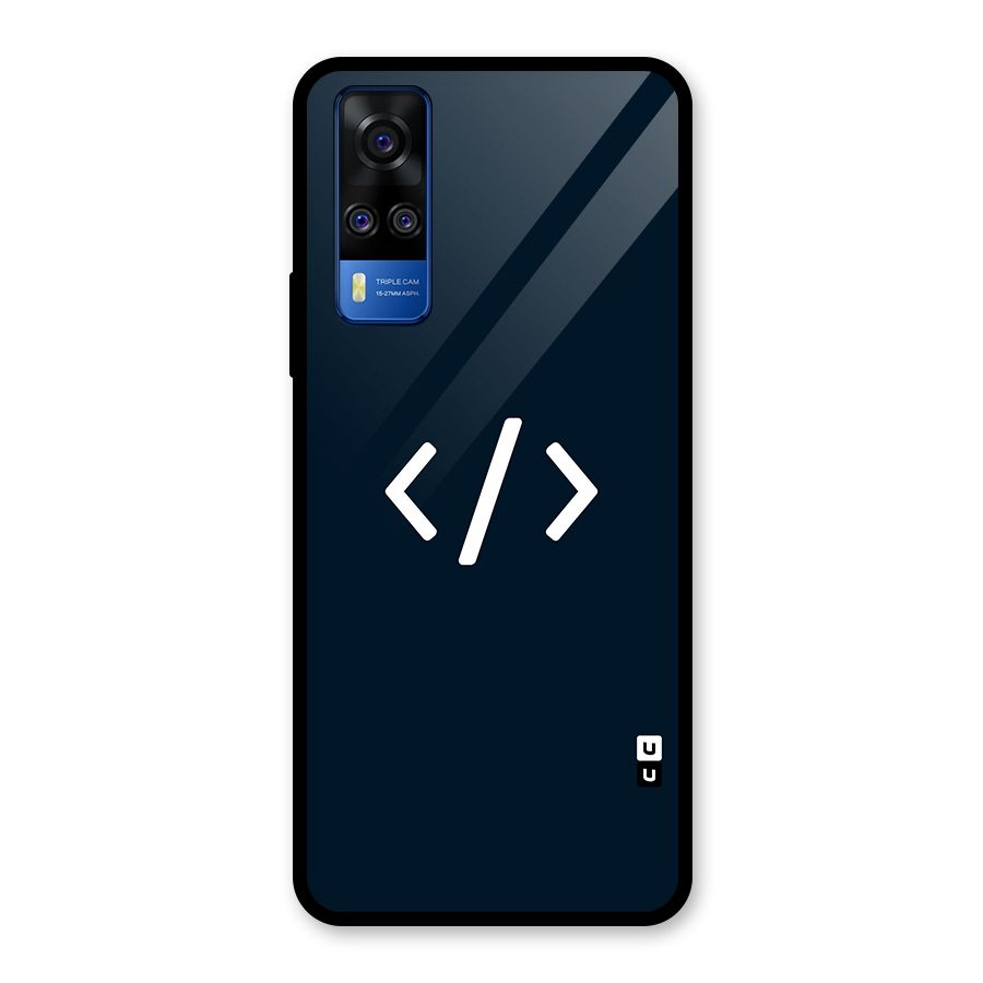 Programmers Style Symbol Glass Back Case for Vivo Y31