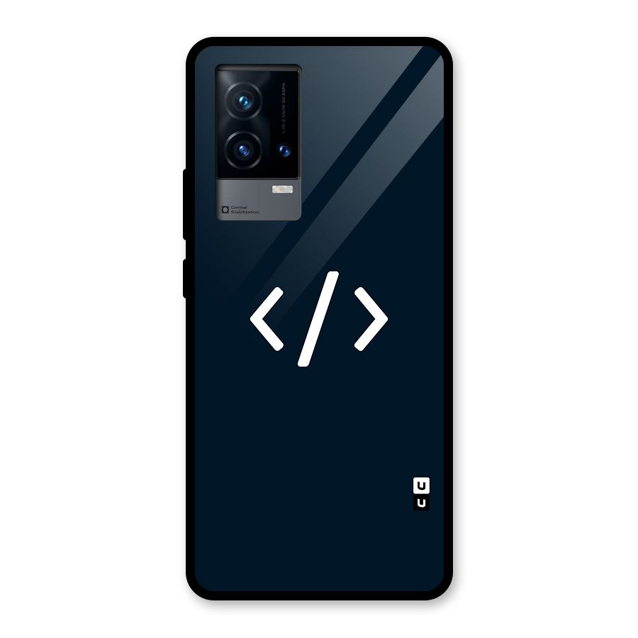Programmers Style Symbol Glass Back Case for iQOO 9 5G