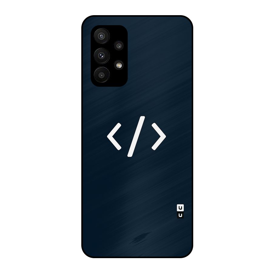 Programmers Style Symbol Metal Back Case for Galaxy A23