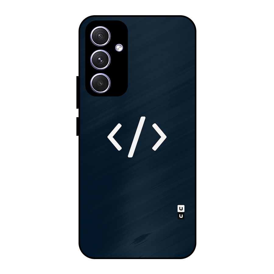 Programmers Style Symbol Metal Back Case for Galaxy A54