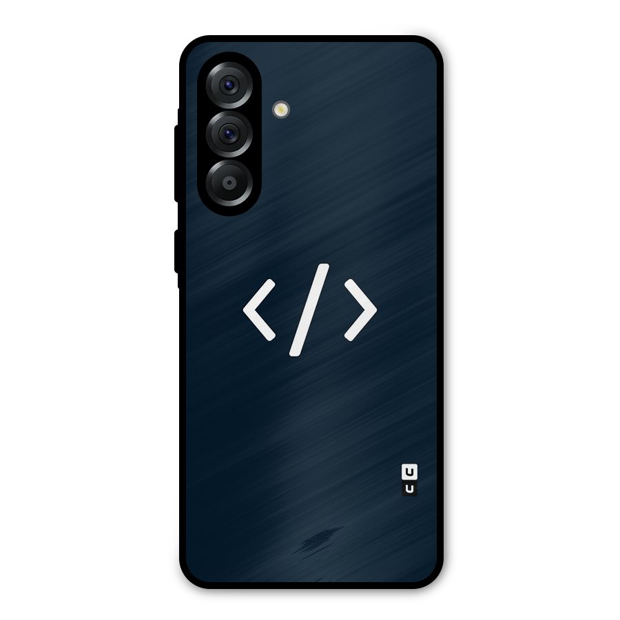 Programmers Style Symbol Metal Back Case for Galaxy A56
