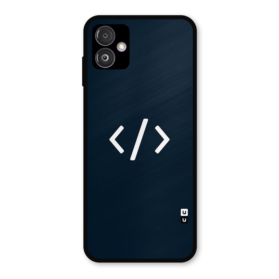 Programmers Style Symbol Metal Back Case for Galaxy F14
