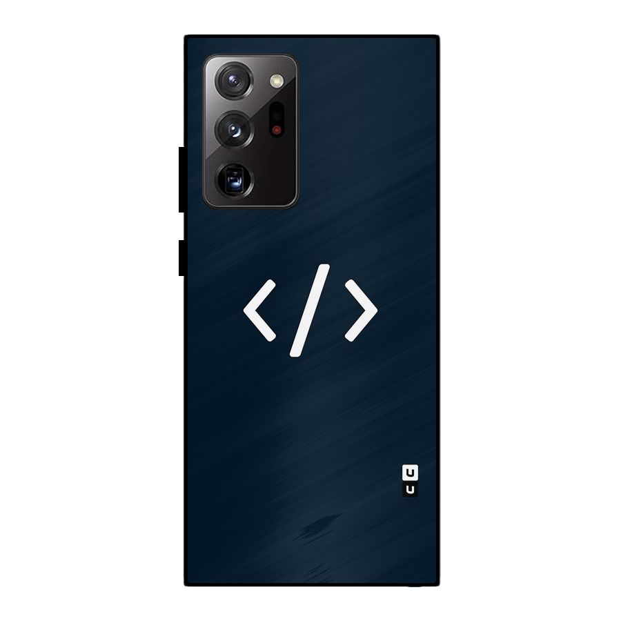Programmers Style Symbol Metal Back Case for Galaxy Note 20 Ultra