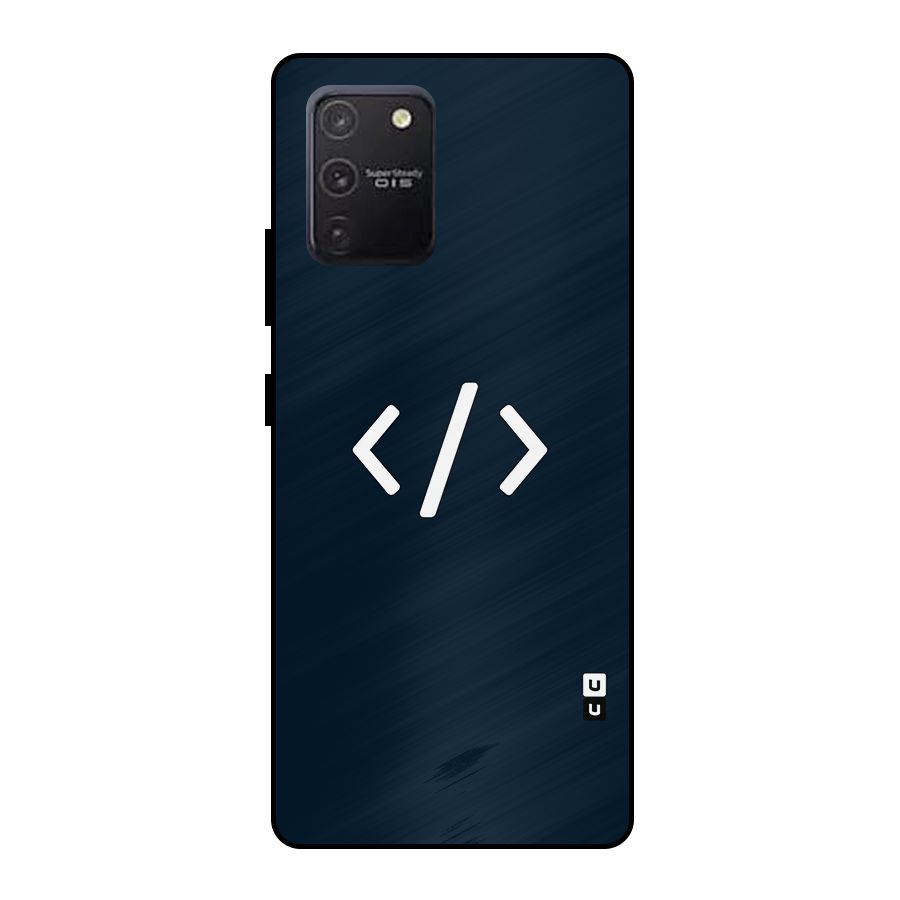 Programmers Style Symbol Metal Back Case for Galaxy S10 Lite