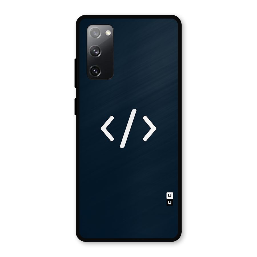Programmers Style Symbol Metal Back Case for Galaxy S20 FE