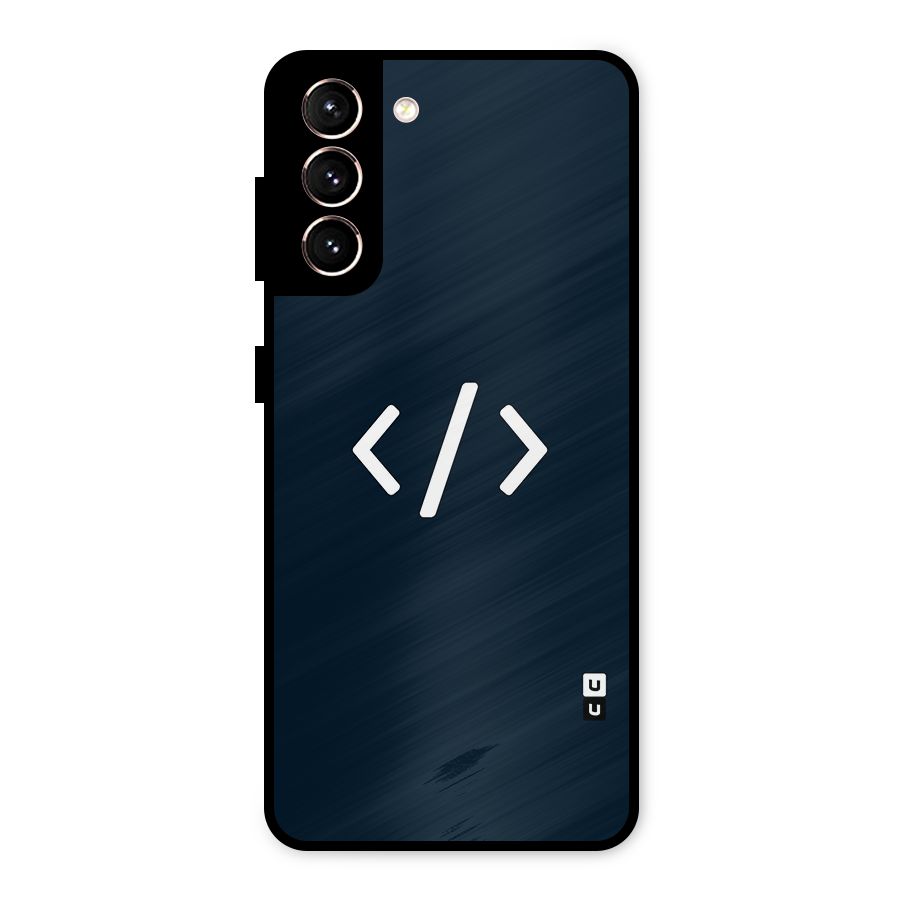 Programmers Style Symbol Metal Back Case for Galaxy S21 5G