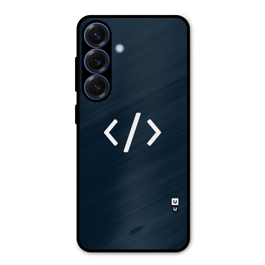 Programmers Style Symbol Metal Back Case for Galaxy S25