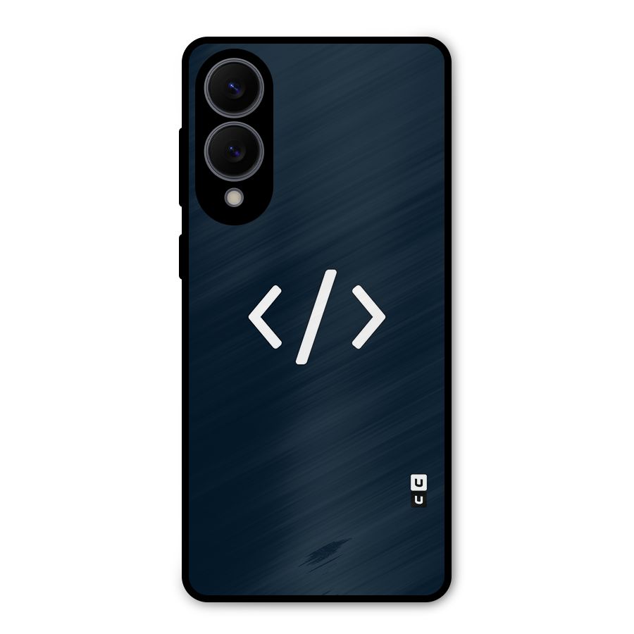 Programmers Style Symbol Metal Back Case for Galaxy S25 Edge