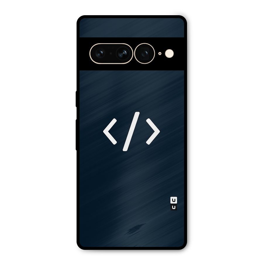 Programmers Style Symbol Metal Back Case for Google Pixel 7 Pro