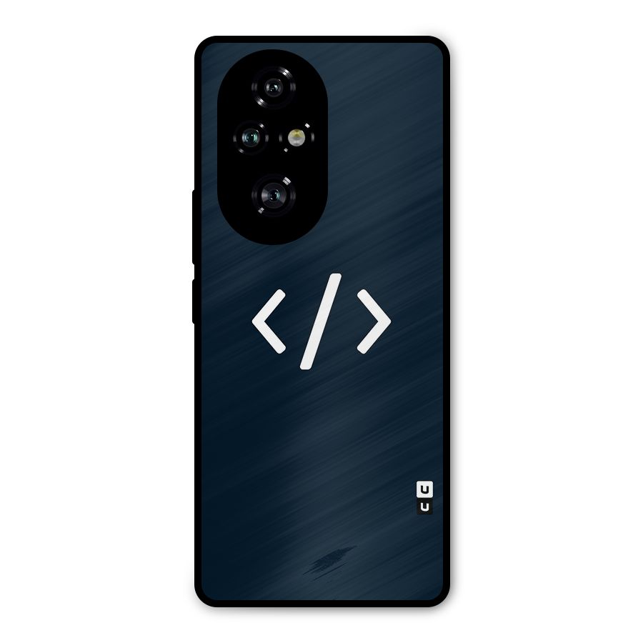 Programmers Style Symbol Metal Back Case for Honor 200 Pro