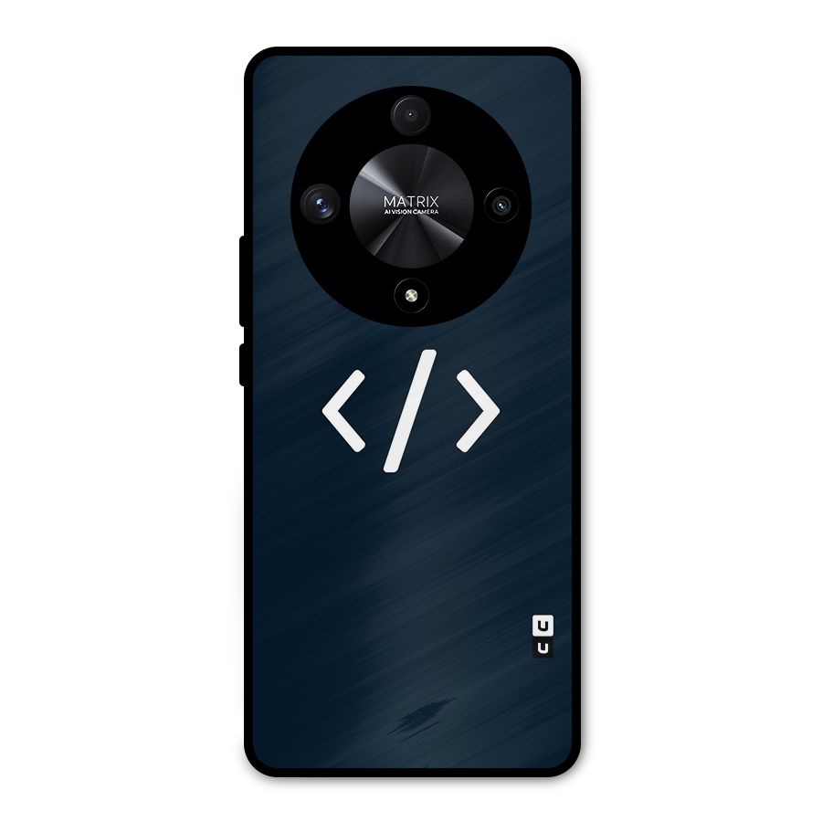 Programmers Style Symbol Metal Back Case for Honor X9b