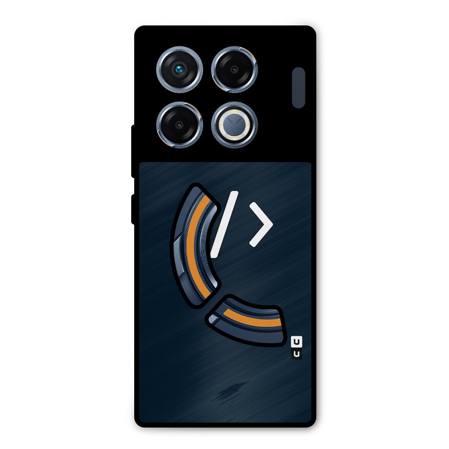 Programmers Style Symbol Metal Back Case for Infinix GT 20 Pro
