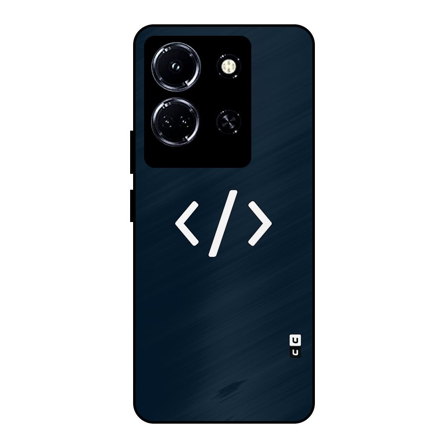 Programmers Style Symbol Metal Back Case for Infinix Note 30 5G