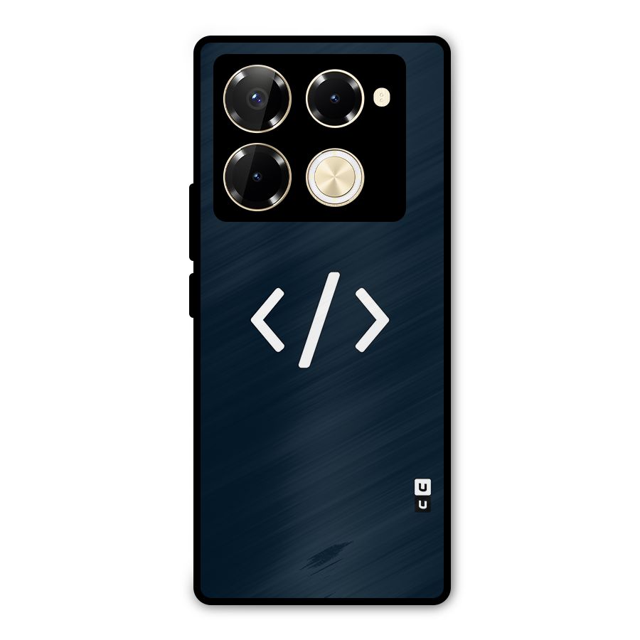 Programmers Style Symbol Metal Back Case for Infinix Note 40 Pro Plus