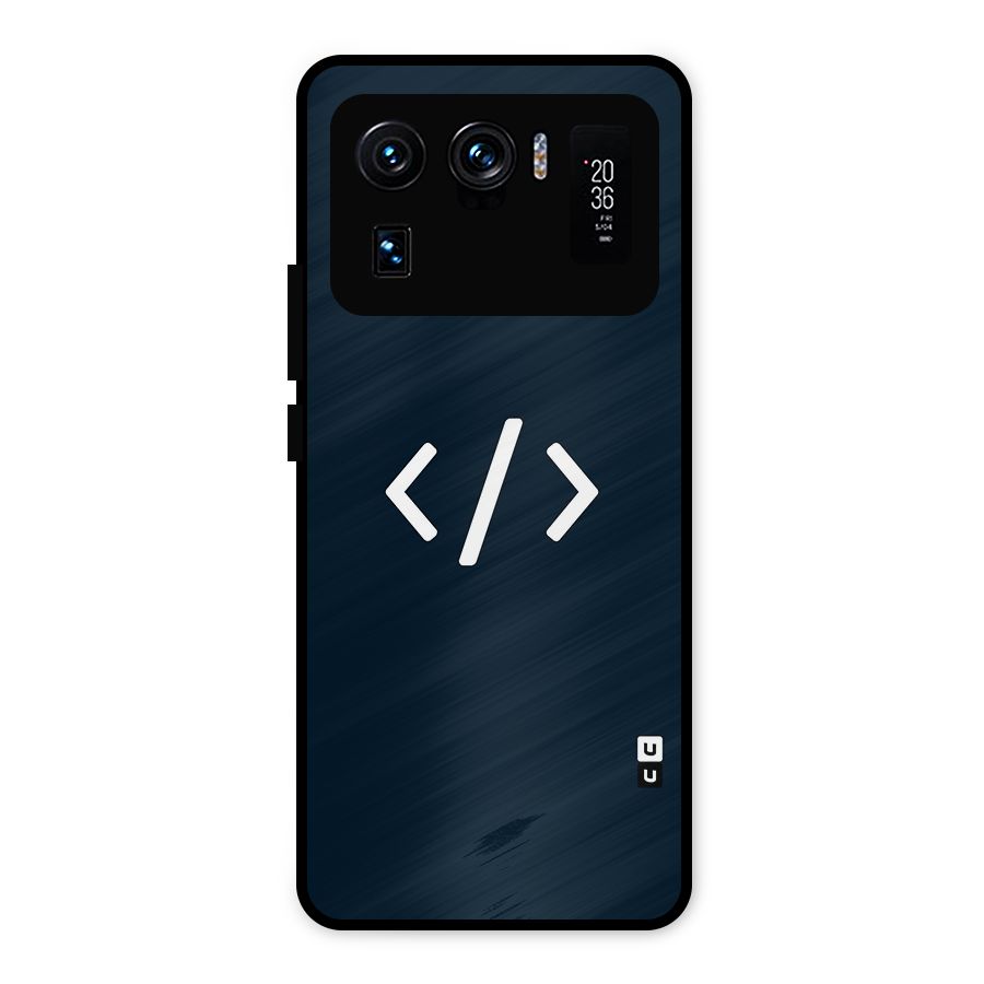 Programmers Style Symbol Metal Back Case for Mi 11 Ultra