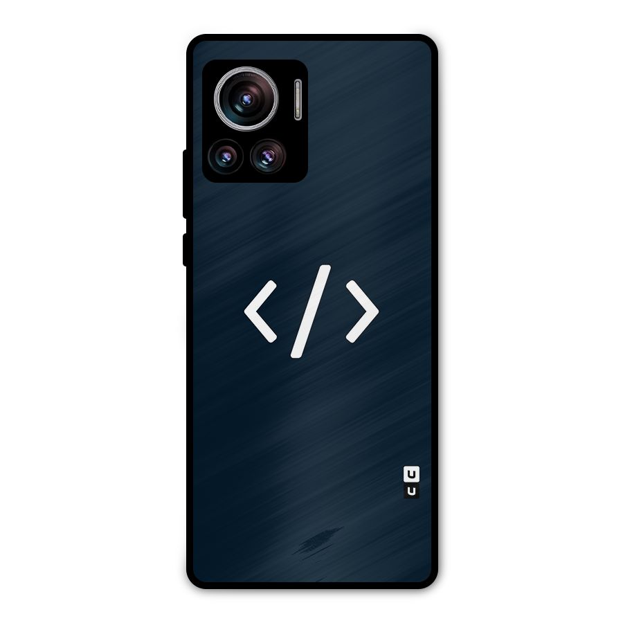 Programmers Style Symbol Metal Back Case for Motorola Edge 30 Ultra