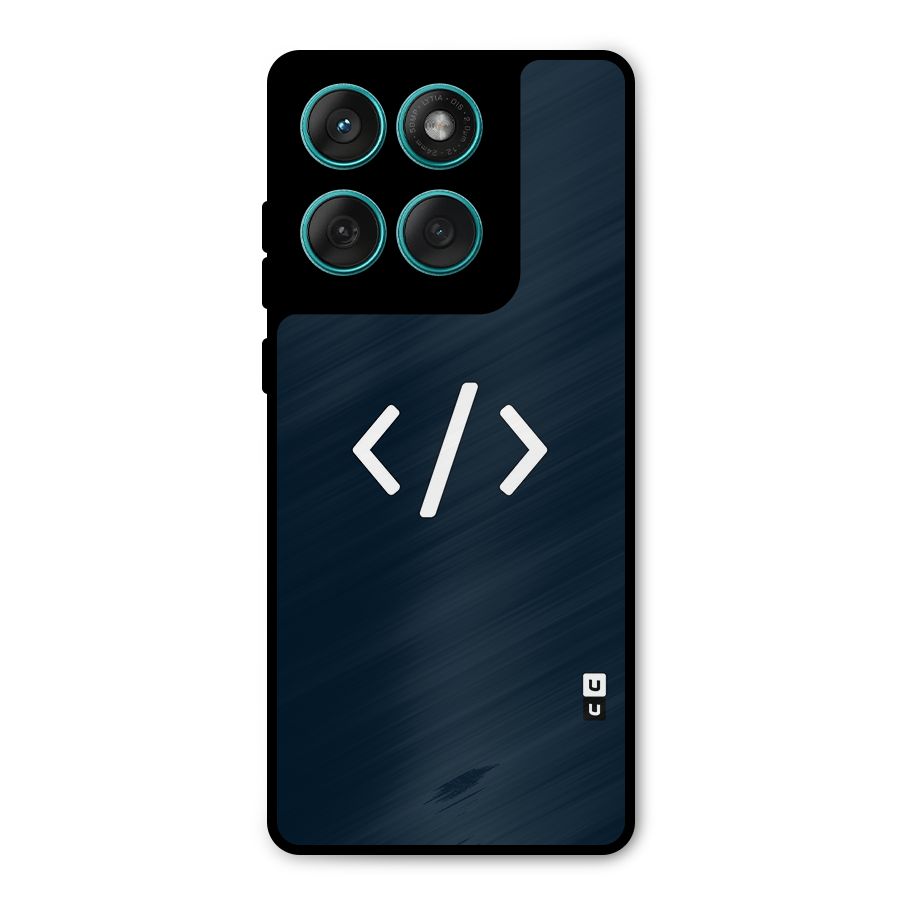 Programmers Style Symbol Metal Back Case for Motorola Edge 60 Fusion