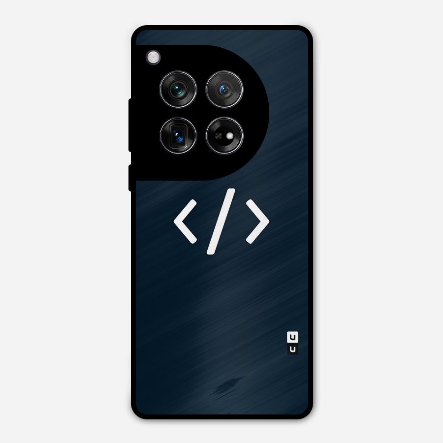 Programmers Style Symbol Metal Back Case for OnePlus 12