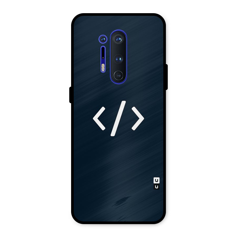 Programmers Style Symbol Metal Back Case for OnePlus 8 Pro