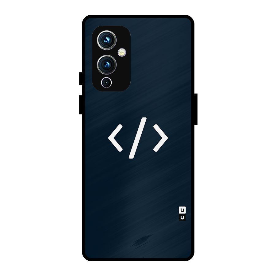 Programmers Style Symbol Metal Back Case for OnePlus 9