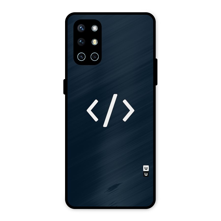 Programmers Style Symbol Metal Back Case for OnePlus 9R