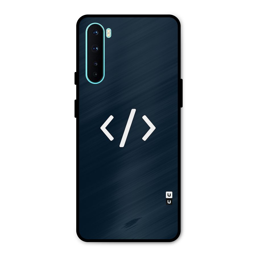 Programmers Style Symbol Metal Back Case for OnePlus Nord