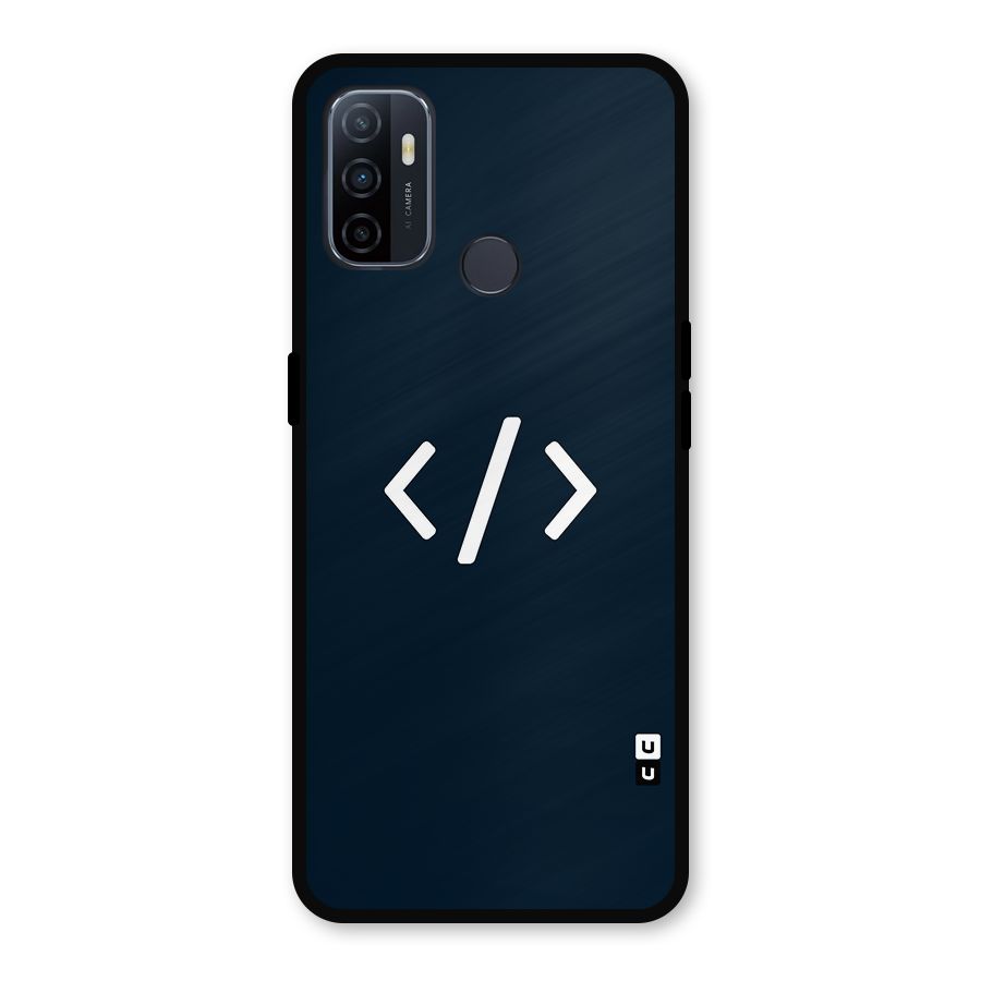 Programmers Style Symbol Metal Back Case for Oppo A53