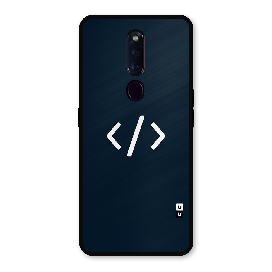Programmers Style Symbol Metal Back Case for Oppo F11 Pro
