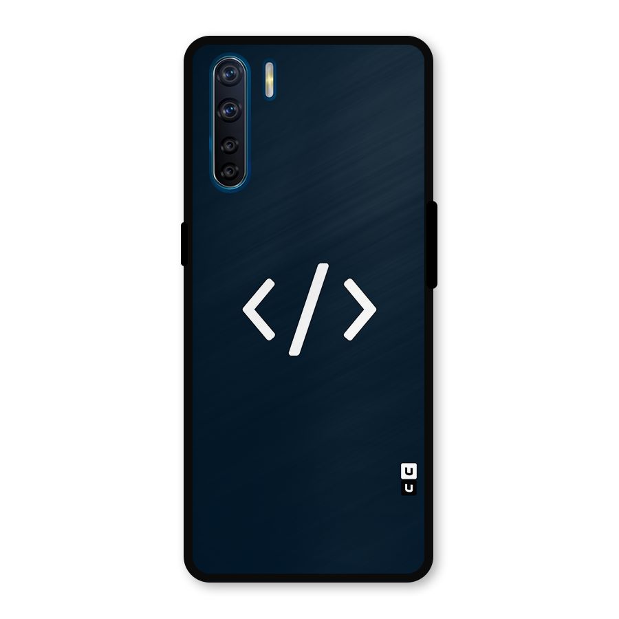 Programmers Style Symbol Metal Back Case for Oppo F15
