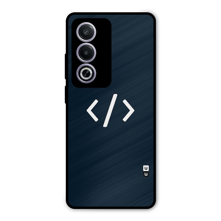 Programmers Style Symbol Metal Back Case for Oppo K12x