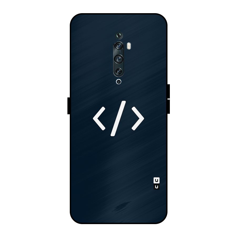 Programmers Style Symbol Metal Back Case for Oppo Reno2 Z